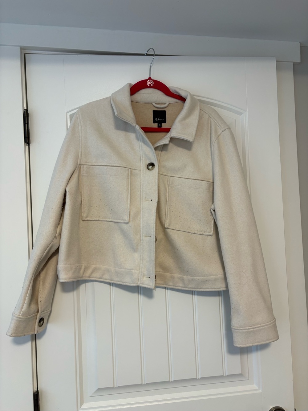 Reitmans Cream Cropped Jacket